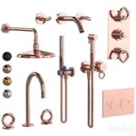 Paris Set آبجکت ست شیرآلات و دوش حمام 4رنگ | THG Paris Set