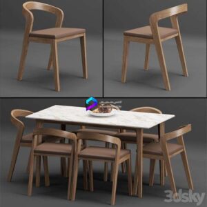Table + chair_set_002 0