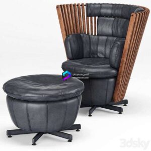 Tavarua Arm Chair, Tavarua Ottoman 0