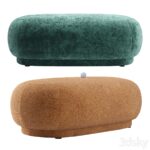 نیمکت مدرن بدون پایه با روکش پارچه‌ای | Bench Lucca OGOGO | Bench Lucca OGOGO