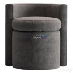 پاف پارچه ای طرح مبلی خاکستری | Pouf Stool Arcadia 113161 eichholtz idcollection | Pouf Stool Arcadia 113161 eichholtz idcollection 0