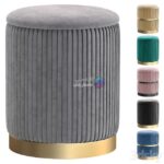 پاف مخمل طرح میله ای با پایه استیل طلایی | Pouffe Charlotte by inmyroom.ru | Pouffe Charlotte by inmyroom.ru 0