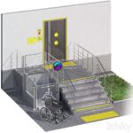 ورودی ساختمان مخصوص معلولان | Adaptation of the entrance to the building for the disabled | Accessible environment for people with limited mobility 0