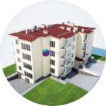مدل ساختمان چند طبقه مسکونی | Apartment house v.03 | Apartment house v.03 0
