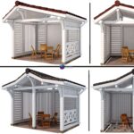 مدل سه‌بعدی آلاچیق مدرن با طراحی کاربردی | Arbor in a modern style 2 options