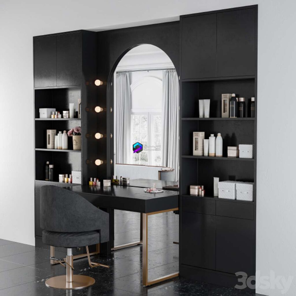 مدل میز مخصوص میکاپ سالن زیبایی | Beauty Salon – Makeup Table