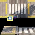 مدل خیابان فرسوده به همراه علایم راهنمایی رانندگی | Broken road set2 | Broken road set2 0