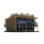 خانه ویلایی مدرن چوبی شیشه ای| Building, house wood glass | Building house wood glass 0
