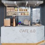 مدل میز پذیرش کافه به همراه دستگاه قهوه ساز و اکسسوری | Cafe | Cafe 6.0 1