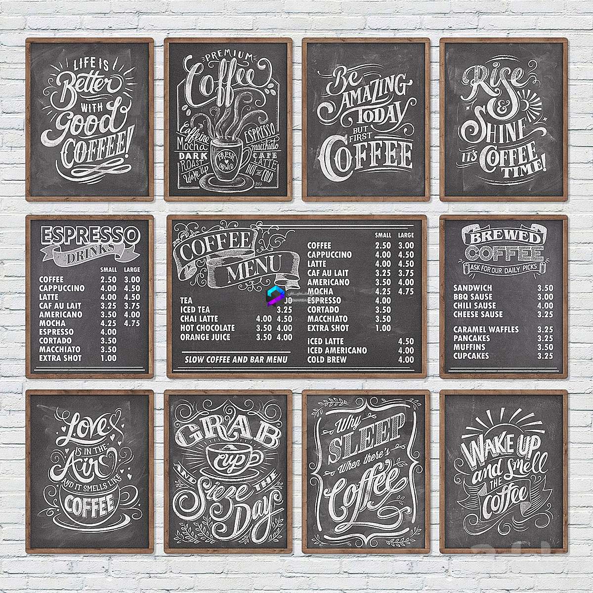 Cafe chalkboards