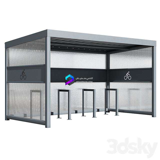 مدل ایستگاه سایبان دوچرخه |  Canopy for strollers and bicycles Type 1