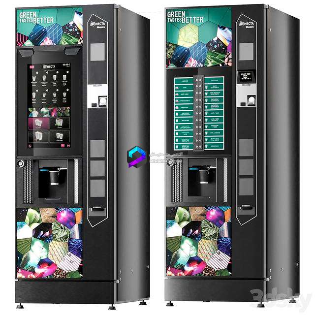 آبجکت دستگاه فروش خودکار قهوه برای مراکز عمومی  | Coffee Vending Machines NectaCoffee Vending Machines Necta