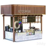 ایستگاه کافه در مرکز خرید به همراه ویترین کیک و دسر | Coffee point in the mall | Coffee point in the mall 0