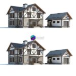 مدل خانه ویلایی کوچک سنگی| Cottage 002 | Cottage 002 0