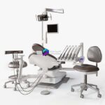 مدل یونیت دندان‌پزشکی با تجهیزات جانبی | Dental chair | Dental chair