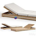 مدل سه‌بعدی تخت خواب باغی مدرن Ethimo Essenza | ETHIMO Essenza Garden daybed 0