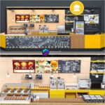 کافه رستوران فست فود به همراه اکسسوری| Fastfood And Coffee Kiosk | Fastfood And Coffee Kiosk 0
