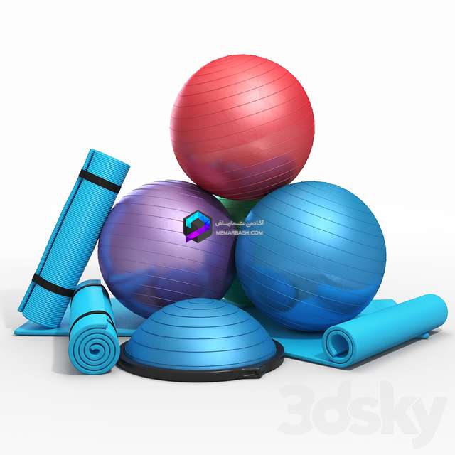 مدل سه بعدی تجهیزات فیتنس |  Fitness Kit