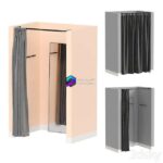 مدل سه بعدی اتاق پرو لباس | Fitting rooms | Fitting rooms 2