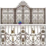 مدل سه‌بعدی نرده و درب ورودی آهنی تزئینی | Forged gates and fences