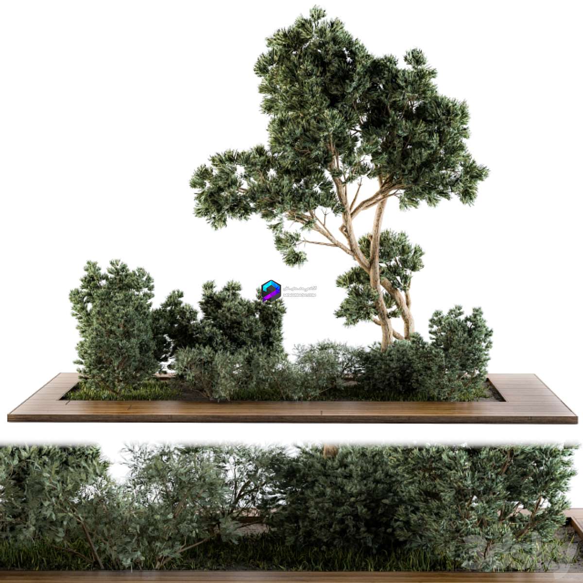Garden set bush and Tree – Garden Set 06