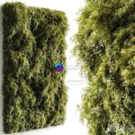 مدل سه‌بعدی دیوار سبز با طراحی مدرن | Grassfall Branching phytowall 2.6m high and 1.7m wide