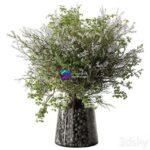 مدل سه‌بعدی گلدان گیاهان تزئینی با طراحی مدرن | Green Branch 124 0