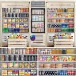 مدل ویترین سوپرمارکت با اقلام خوراکی و نوشیدنی| Grocery showcase in a supermarket in ethnic style with drinks and groceries | Grocery showcase in a supermarket in ethnic style with drinks and groceries