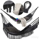 مدل سه‌بعدی تاب معلق پارچه ای مدرن | Hammock BREGNAC 0