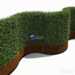 مدل سه‌بعدی حصار سبز با طراحی مدرن | High hedges 2
