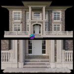 مدل سه بعدی نمای خانه رومی | House Facade | House Facade