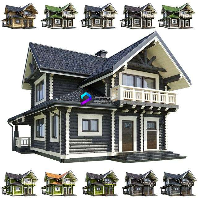 خانه ویلایی چوبی خاکستری | House of the H-beam 1