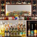 میز پذیرش بار به همراه انواع نوشیدنی| Huge bar with alcohol. Pub | Huge bar with alcohol. Pub 0