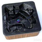مدل سه‌بعدی جکوزی مدرن با طراحی منحصر به فرد | Jacuzzi AURORA 2