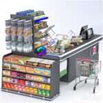 مدل سه بعدی کانتر صندوق فروش| Jc checkout counter 2 | Jc checkout counter 2