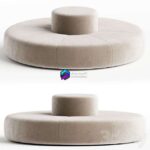 مدل سه‌بعدی مبل راحتی گرد مدرن | Keha Alix Lawson Sofa 0