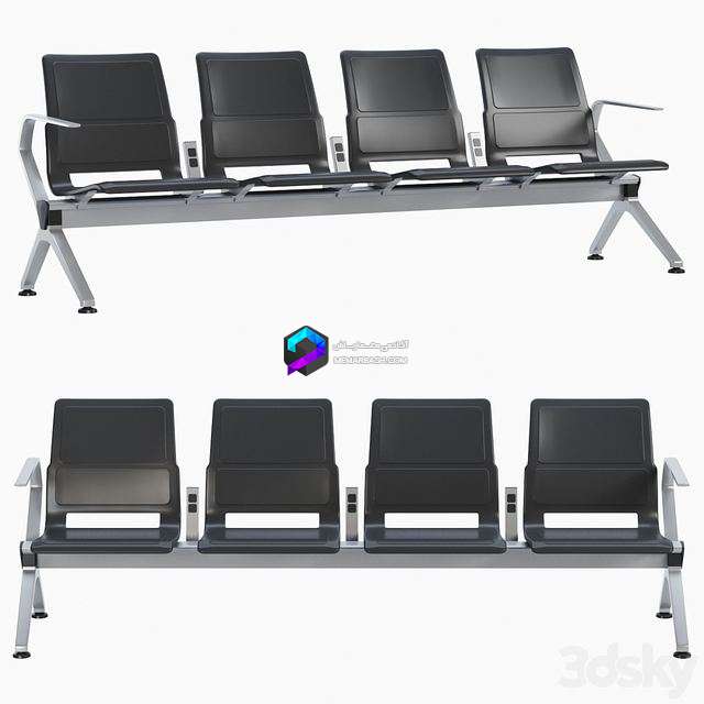 مدل سه‌بعدی نیمکت مسافرتی مدرن Kusch Co 8300 V