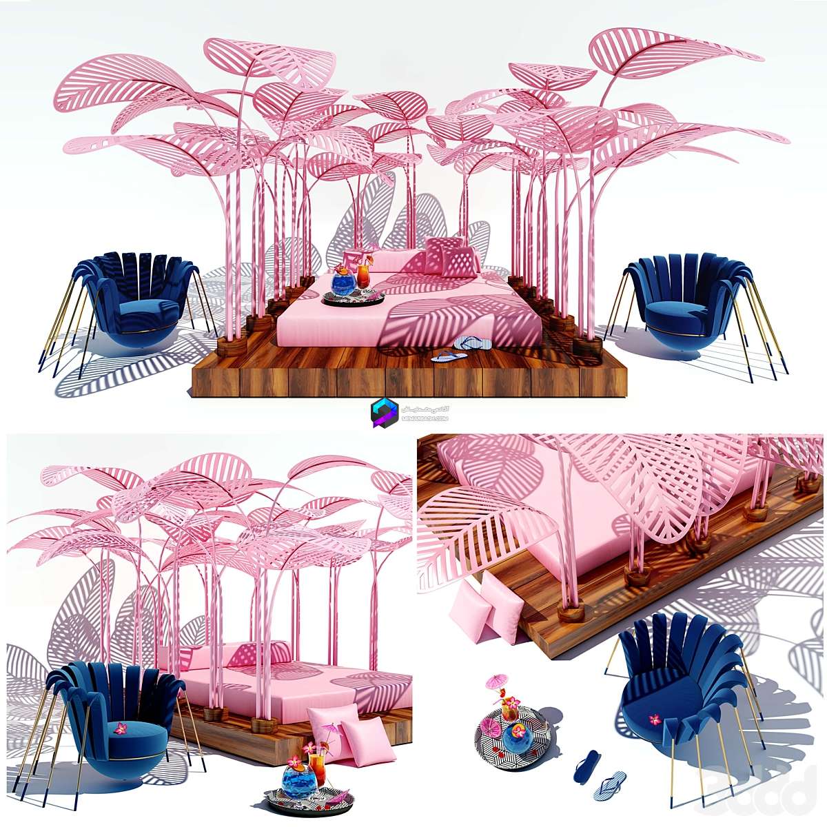 LE REFUGE FLAMINGO PINK by Mark Ange 1