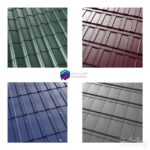 چهار مدل پشت بام فلزی | Low poly metal tile | Low poly metal tile 0