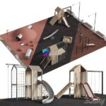 مدل زمین بازی کودکان مدرن | Modern Playground 01 | Modern Playground 01