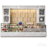 کافه قنادی به همراه انواع کیک و شیرینی| Modern coffee shop with display case with desserts and sweets | Modern coffee shop with display case with desserts and sweets 0