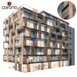 ساختمان مسکونی مدرن | Modern residential building | Modern residential building 04 for exterior 0