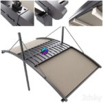 مدل سه‌بعدی پرگولای موتوری مدرن | Motorized Pergola 6a