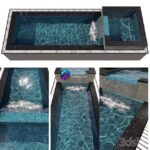 مدل سه‌بعدی استخر مدرن با طراحی مینیمالیستی | POOL NO41