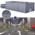 مدل سه بعدی پارکینگ شهری با تجهیزات | Parking | Parking 0