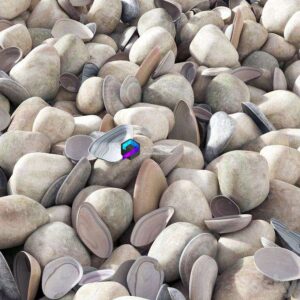 Pebble sea Sea pebbles