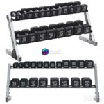 مدل دمبل‌های باکیفیت و قفسه دمبل| Premium Dumbbell Set and Dumbbell Rack | Premium Dumbbell Set and Dumbbell Rack 0