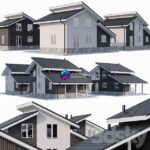مدل سه بعدی کلبه های روستایی دو طبقه | Private Two Storey Cottage | Private Two Storey Cottage