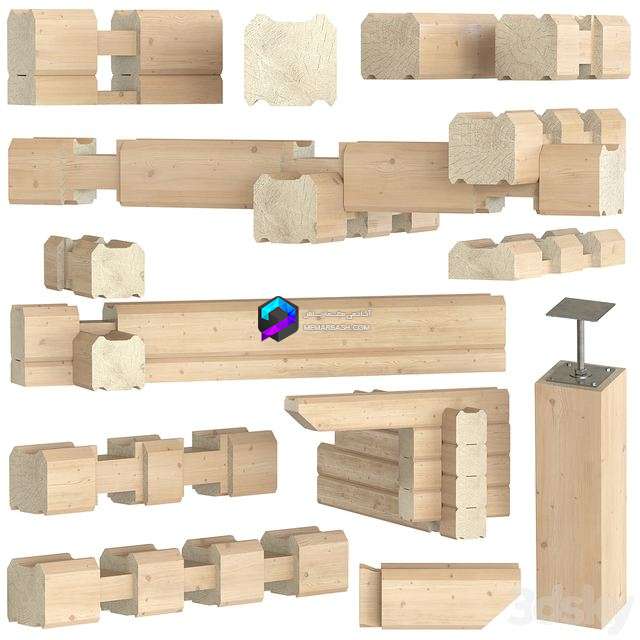 قطعات چوبی متصل نشده | Profiled timber 1