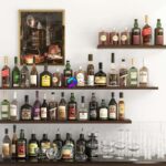 انواع نوشیدنی الکلی | Rack with strong alcohol. Bar 5 | Rack with strong alcohol. Bar 5 0